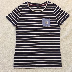 Tommy Hilfiger short sleeve striped top size S